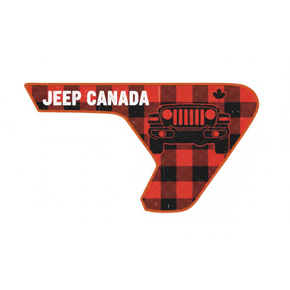 CARCODE Fender Insert Decal/Sticker - Truly Canadian Graphic Kit - For Jeep Wrangler/Gladiator JL/JLU/JT 2018+ - Premium Vinyl