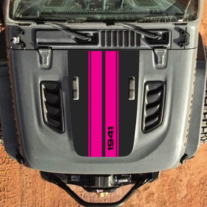 Hood Decal for Jeep Wrangler JL JLU Gladiator JT Rubicon Hood 2018+ Style #56