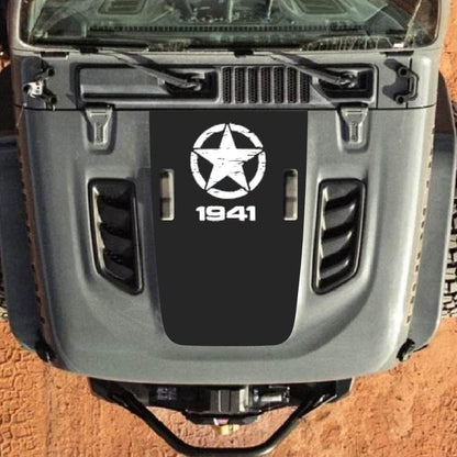 Hood Decal for Jeep Wrangler JL JLU Gladiator JT Rubicon Hood 2018+ Style #25