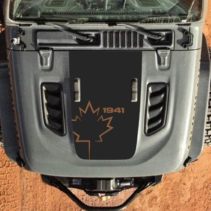 Hood Decal for Jeep Wrangler JL JLU Gladiator JT Rubicon Hood 2018+ Style #45