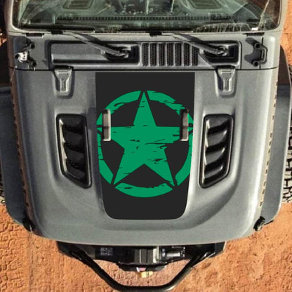Hood Decal for Jeep Wrangler JL JLU Gladiator JT Rubicon Hood 2018+ Style #24