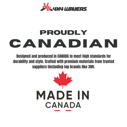 Kit d'autocollants 4x4wavers pour capot JL SAHARA – Autocollants en vinyle pour modèles Jeep Wrangler – Fabriqué au Canada