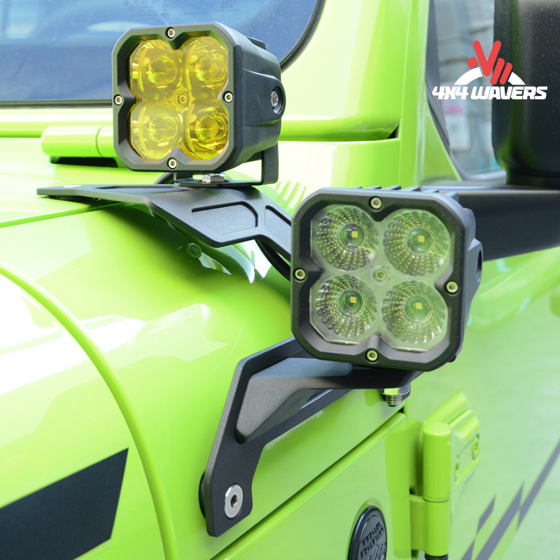 4x4wavers Double Hood Light Holder - 4X4 WAVERS