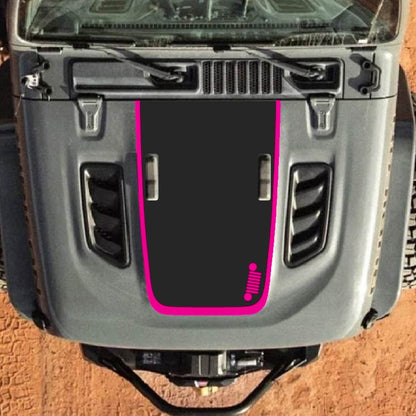 Hood Decal for Jeep Wrangler JL JLU Gladiator JT Rubicon Hood 2018+ Style #65