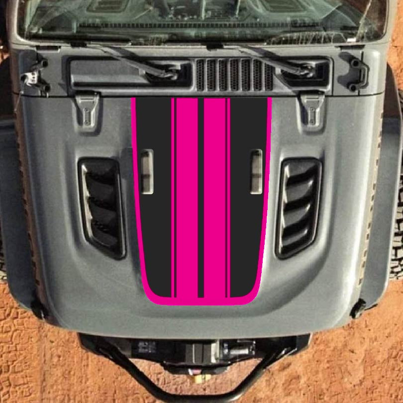 Hood Decal for Jeep Wrangler JL JLU Gladiator JT Rubicon Hood 2018+ Style #60