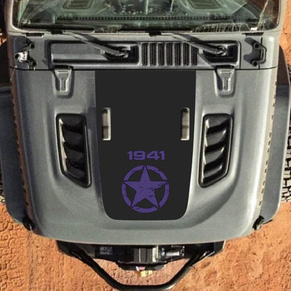 Hood Decal for Jeep Wrangler JL JLU Gladiator JT Rubicon Hood 2018+ Style #17