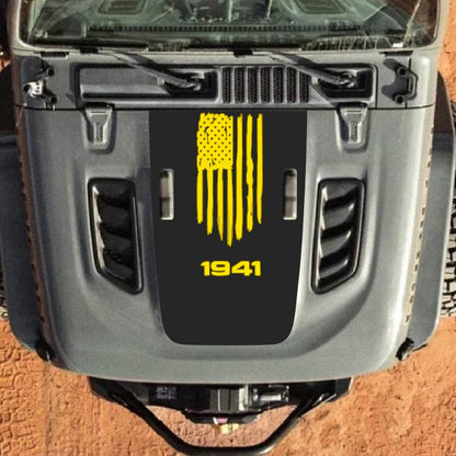 Hood Decal for Jeep Wrangler JL JLU Gladiator JT Rubicon Hood 2018+ Style #32