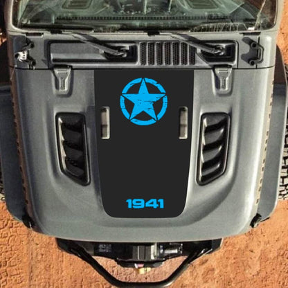 Hood Decal for Jeep Wrangler JL JLU Gladiator JT Rubicon Hood 2018+ Style #20