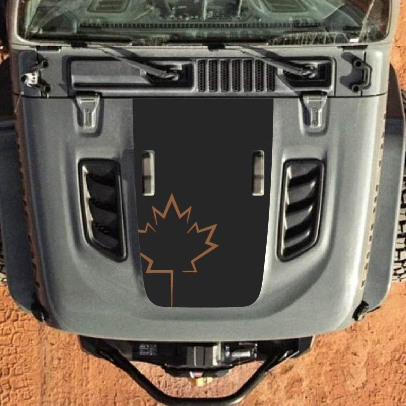 Hood Decal for Jeep Wrangler JL JLU Gladiator JT Rubicon Hood 2018+ Style #36