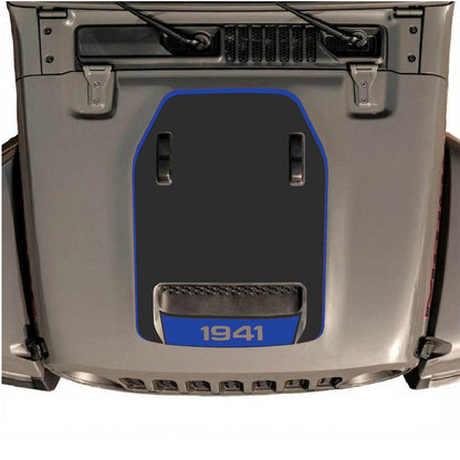 CarCode hood decal for Jeep Wrangler JL/JLU Rubicon 392 and JT Gladiator Mojave 2020-2026, stylish vehicle graphic design