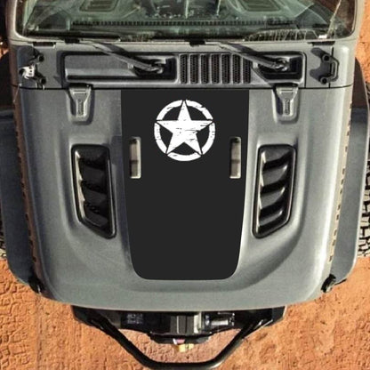 Hood Decal for Jeep Wrangler JL JLU Gladiator JT Rubicon Hood 2018+ Style #18