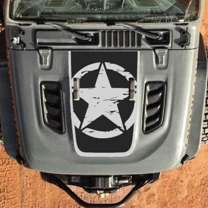 Hood Decal for Jeep Wrangler JL JLU Gladiator JT Rubicon Hood 2018+ Style #27