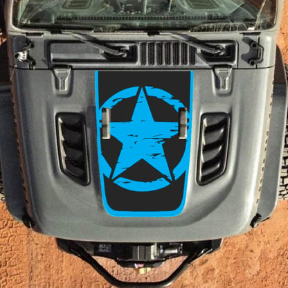 Hood Decal for Jeep Wrangler JL JLU Gladiator JT Rubicon Hood 2018+ Style #27
