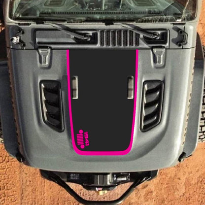 Hood Decal for Jeep Wrangler JL JLU Gladiator JT Rubicon Hood 2018+ Style #09