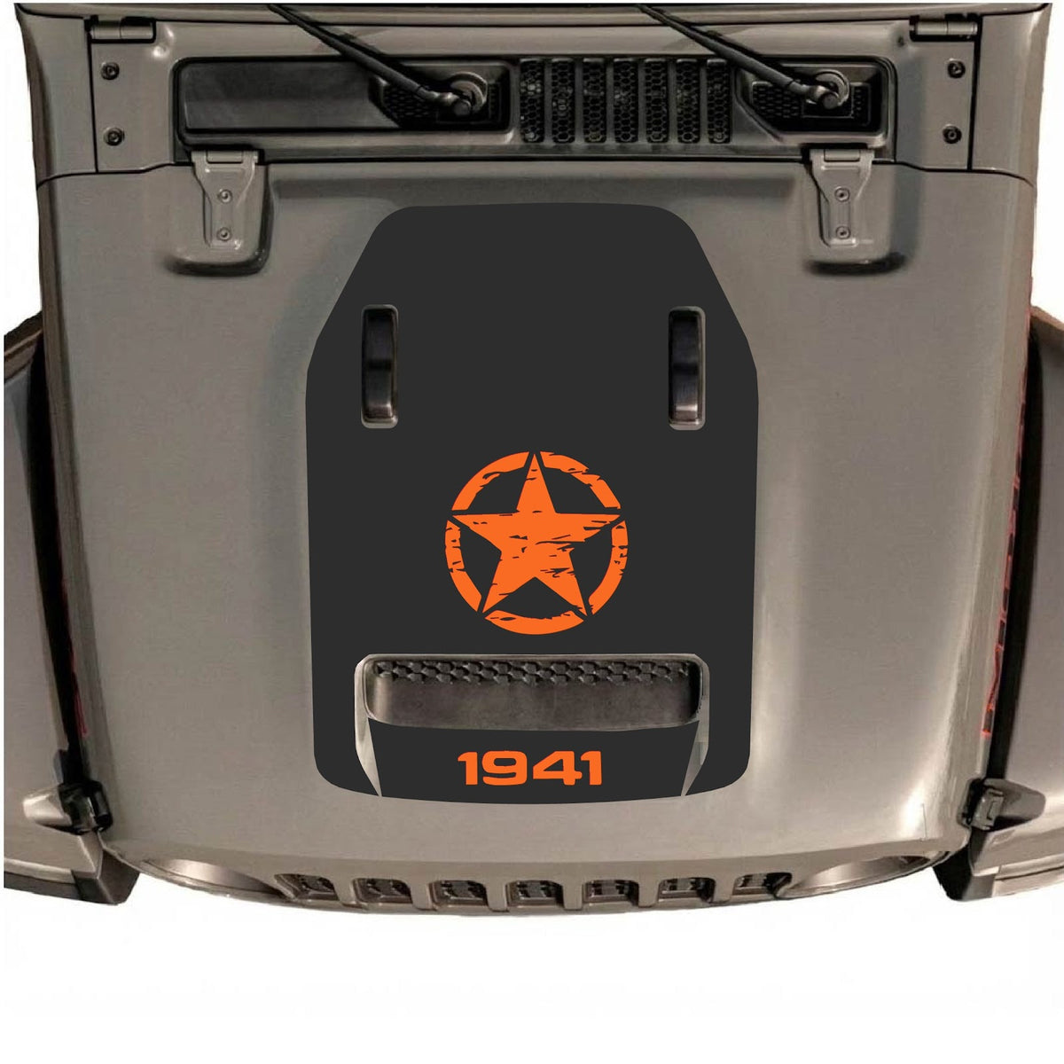 alt
Autocollant de capot CarCode pour Jeep Wrangler JL/JLU Rubicon 392 et Gladiator Mojave 2020-2026, motif graphique noir élégant sur le capot.
