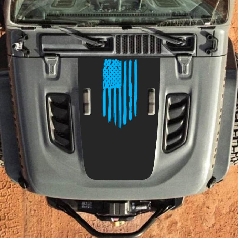 Hood Decal for Jeep Wrangler JL JLU Gladiator JT Rubicon Hood 2018+ Style #28