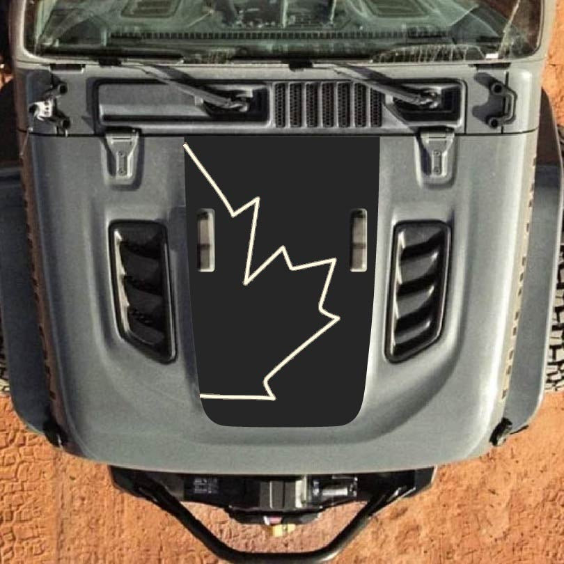 Hood Decal for Jeep Wrangler JL JLU Gladiator JT Rubicon Hood 2018+ Style #35