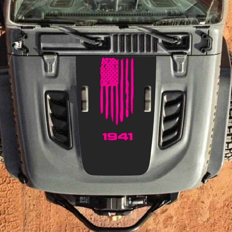 Hood Decal for Jeep Wrangler JL JLU Gladiator JT Rubicon Hood 2018+ Style #32
