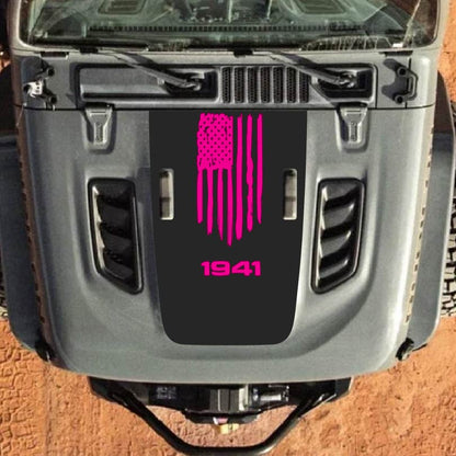 Hood Decal for Jeep Wrangler JL JLU Gladiator JT Rubicon Hood 2018+ Style #32