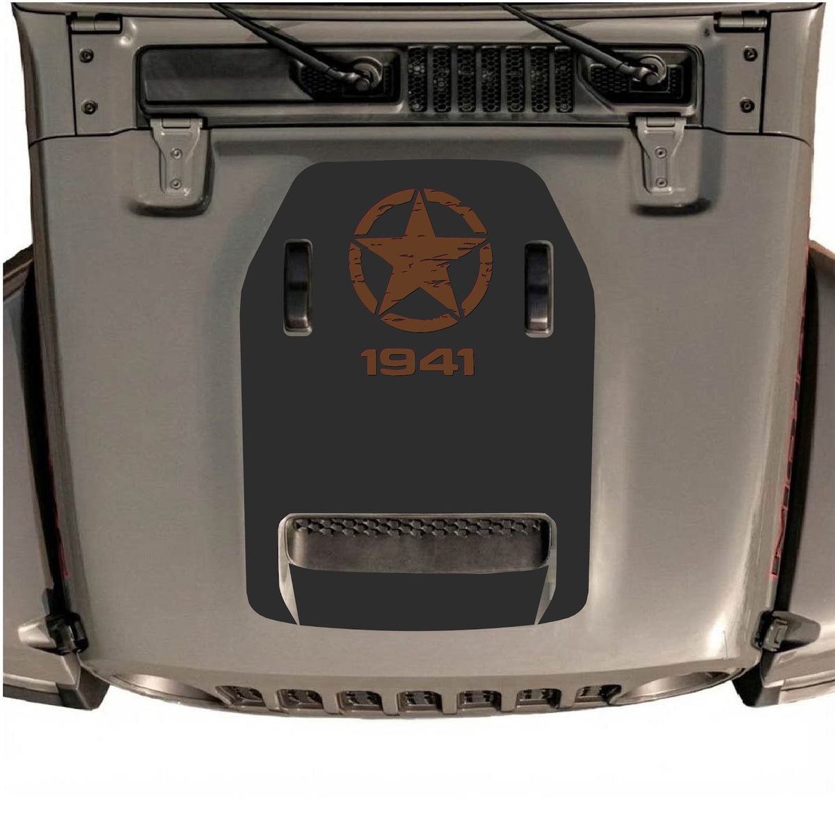 Autocollant de capot CarCode pour Jeep Wrangler JL/JLU Rubicon 392 et JT Gladiator Mojave 2020-2026, design graphique automobile élégant
