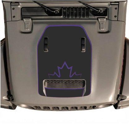 CarCode hood decal for Jeep Wrangler JL/JLU Rubicon 392 and JT Gladiator Mojave 2020-2026, stylish graphic design on vehicle hood.