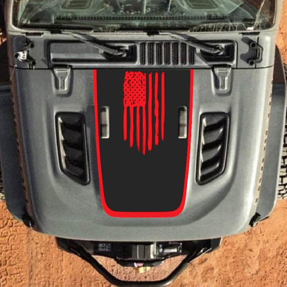 Hood Decal for Jeep Wrangler JL JLU Gladiator JT Rubicon Hood 2018+ Style #30