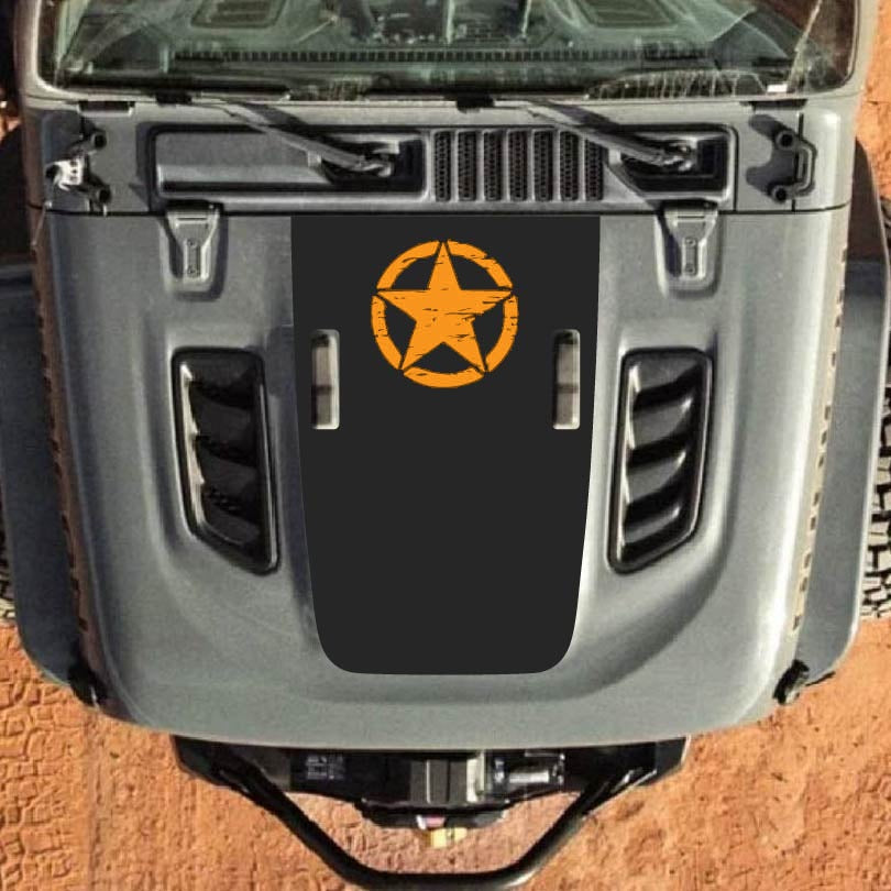 Hood Decal for Jeep Wrangler JL JLU Gladiator JT Rubicon Hood 2018+ Style #18