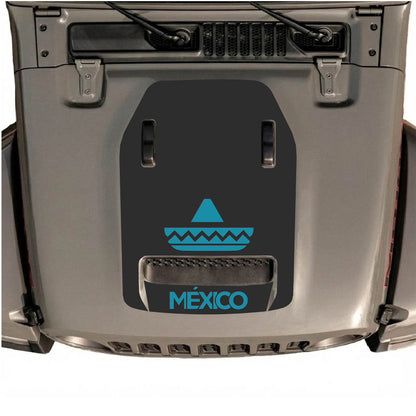 CarCode hood decal for Jeep Wrangler JL/JLU Rubicon 392 and JT Gladiator Mojave, stylish 16 design on vehicle hood.