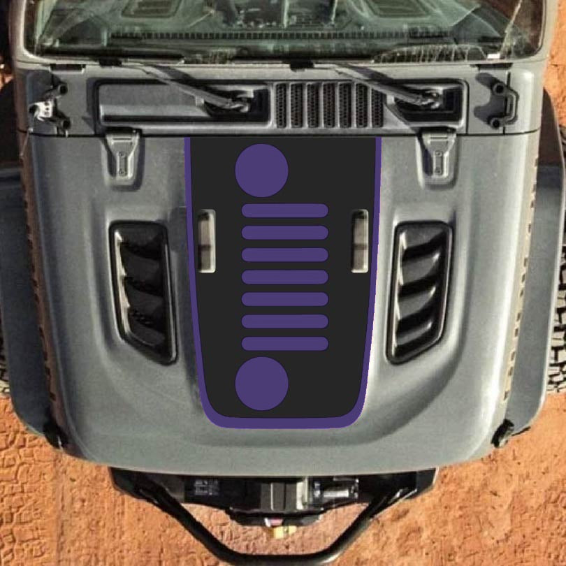 Hood Decal for Jeep Wrangler JL JLU Gladiator JT Rubicon Hood 2018+ Style #54