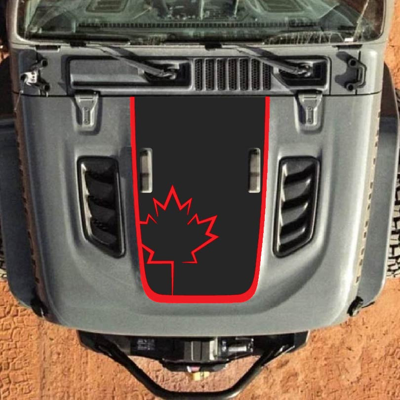 Hood Decal for Jeep Wrangler JL JLU Gladiator JT Rubicon Hood 2018+ Style #40