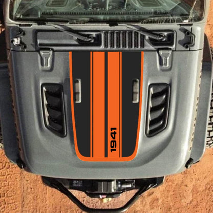 Hood Decal for Jeep Wrangler JL JLU Gladiator JT Rubicon Hood 2018+ Style #61