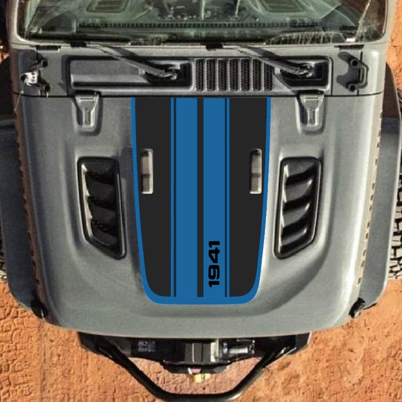 Hood Decal for Jeep Wrangler JL JLU Gladiator JT Rubicon Hood 2018+ Style #61