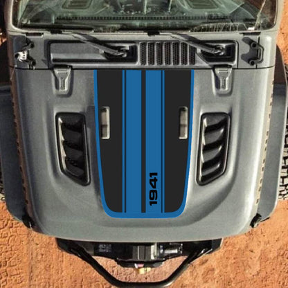 Hood Decal for Jeep Wrangler JL JLU Gladiator JT Rubicon Hood 2018+ Style #61