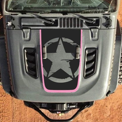 Hood Decal for Jeep Wrangler JL JLU Gladiator JT Rubicon Hood 2018+ Style #84