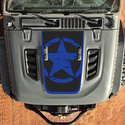 Hood Decal for Jeep Wrangler JL JLU Gladiator JT Rubicon Hood 2018+ Style #27