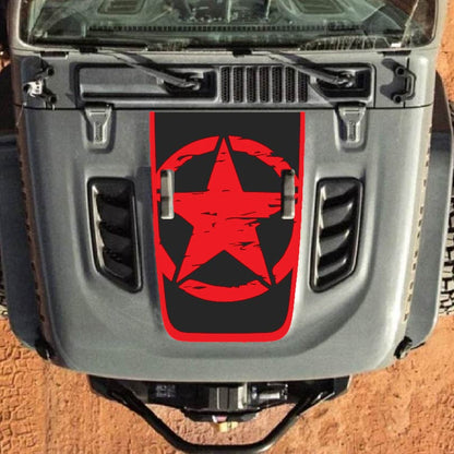 Hood Decal for Jeep Wrangler JL JLU Gladiator JT Rubicon Hood 2018+ Style #27