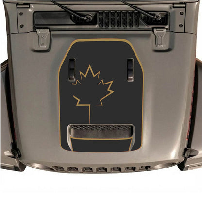 CarCode hood decal for Jeep Wrangler JL/JLU Rubicon 392 and JT Gladiator Mojave 2020-2026, stylish exterior accessory.