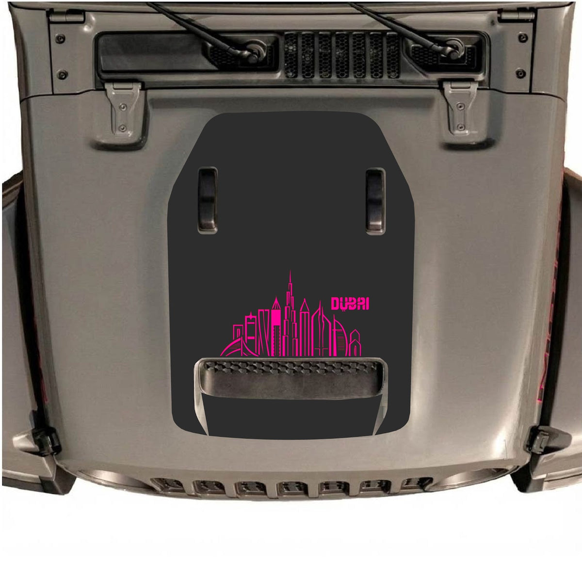 Autocollant de capot CarCode pour Jeep Wrangler JL/JLU Rubicon 392 et JT Gladiator Mojave 2020-2026, style n°14, à poser sur le capot du véhicule