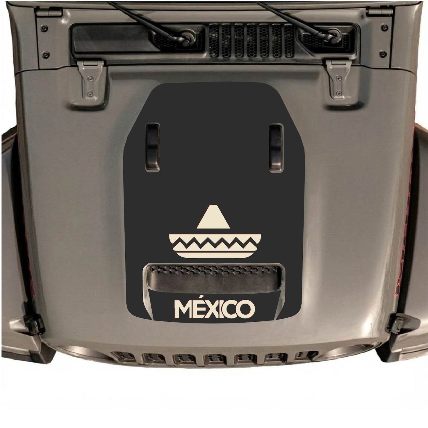 CarCode hood decal for Jeep Wrangler JL/JLU Rubicon 392 and JT Gladiator Mojave 2020-2026, stylish design on vehicle hood