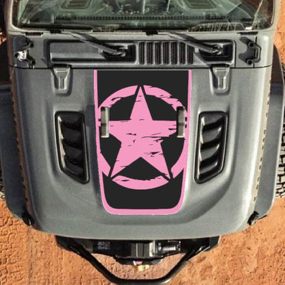 Hood Decal for Jeep Wrangler JL JLU Gladiator JT Rubicon Hood 2018+ Style #27