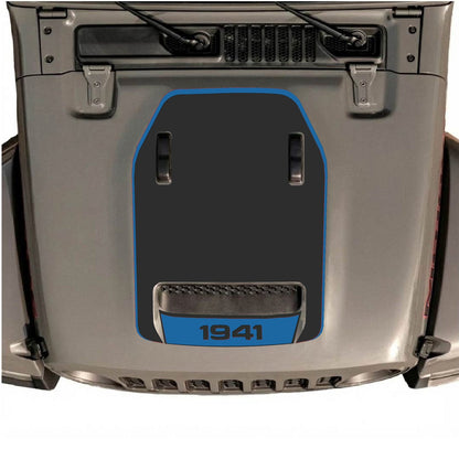CarCode hood decal for Jeep Wrangler JL/JLU Rubicon 392 and JT Gladiator Mojave 2020-2026, style #63, featuring bold graphic design.