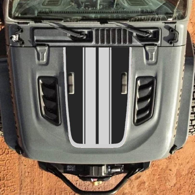 Hood Decal for Jeep Wrangler JL JLU Gladiator JT Rubicon Hood 2018+ Style #60