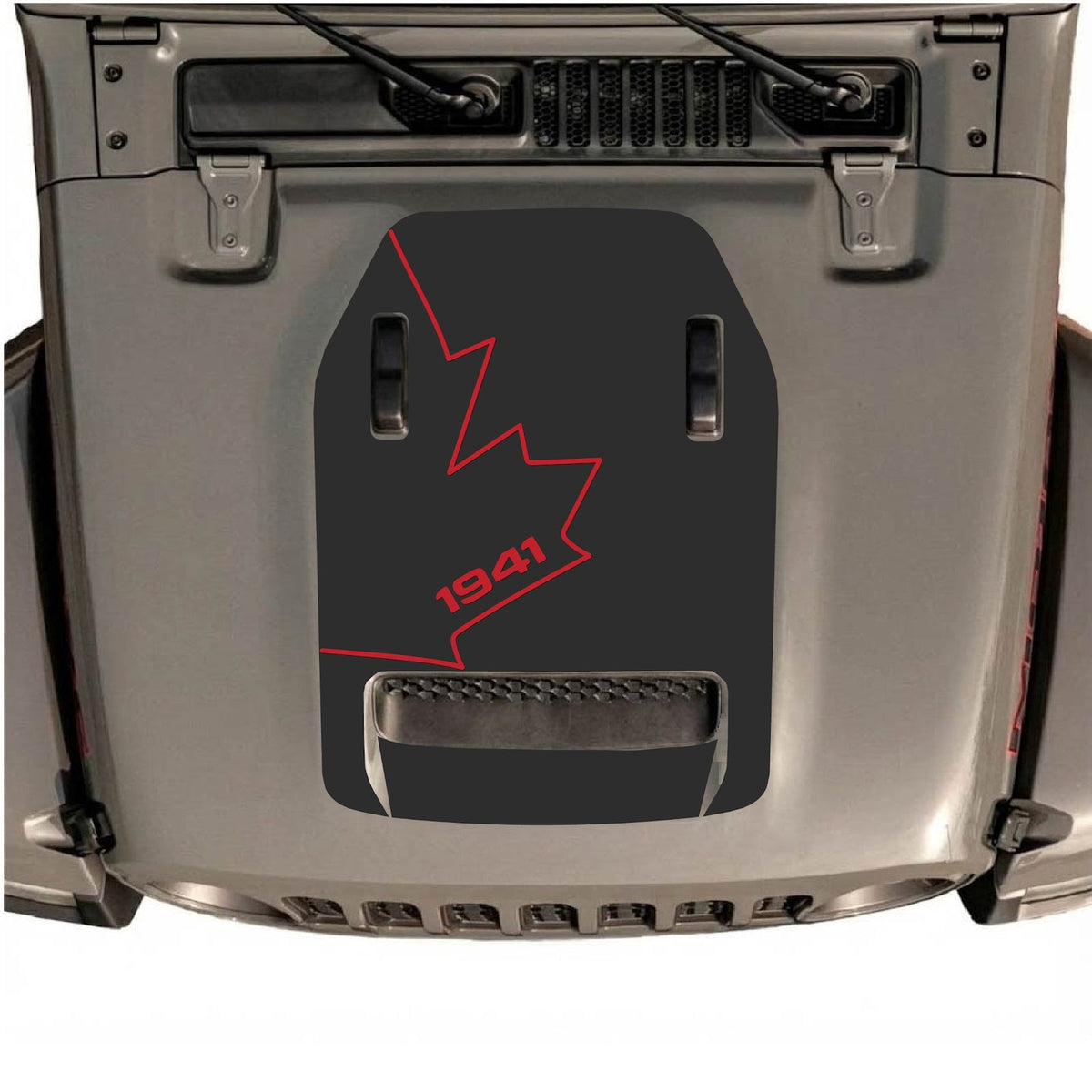 CarCode hood decal for Jeep Wrangler JL/JLU Rubicon 392 and JT Gladiator Mojave 2020-2026, stylish and durable vehicle decal