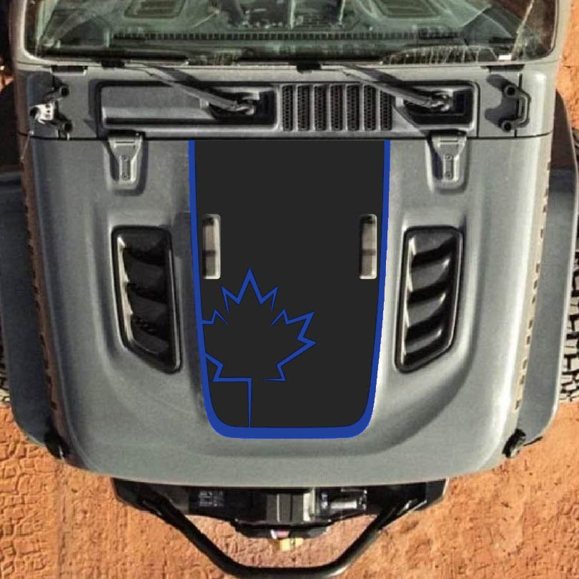 Hood Decal for Jeep Wrangler JL JLU Gladiator JT Rubicon Hood 2018+ Style #40