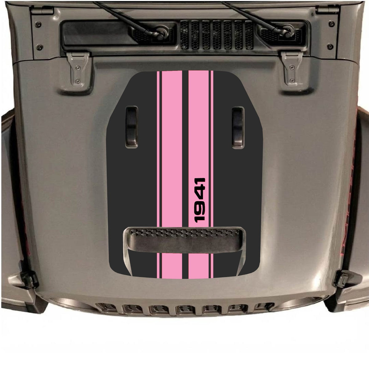 CarCode autocollant de capot pour Jeep Wrangler JL/JLU Rubicon 392 et JT Gladiator Mojave, design élégant pour les modèles 2020-2026.
