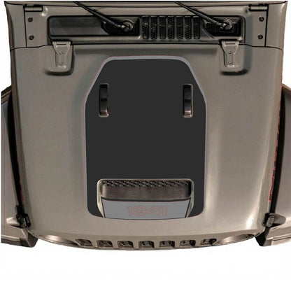 Jeep Wrangler JL/JLU Rubicon 392 and Gladiator Mojave hood decal by CarCode, stylish design for 2020-2026 models.