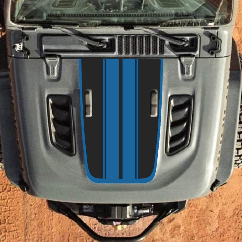 Hood Decal for Jeep Wrangler JL JLU Gladiator JT Rubicon Hood 2018+ Style #60