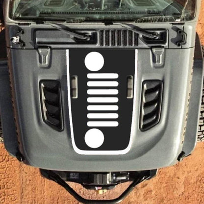 Hood Decal for Jeep Wrangler JL JLU Gladiator JT Rubicon Hood 2018+ Style #54
