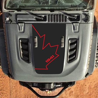 Hood Decal for Jeep Wrangler JL JLU Gladiator JT Rubicon Hood 2018+ Style #41
