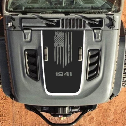 Hood Decal for Jeep Wrangler JL JLU Gladiator JT Rubicon Hood 2018+ Style #88